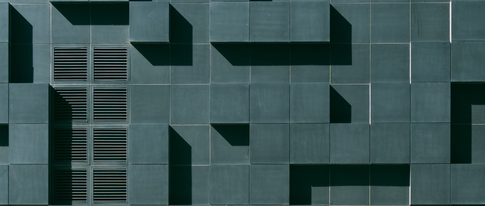 Concrete blocks and shadows